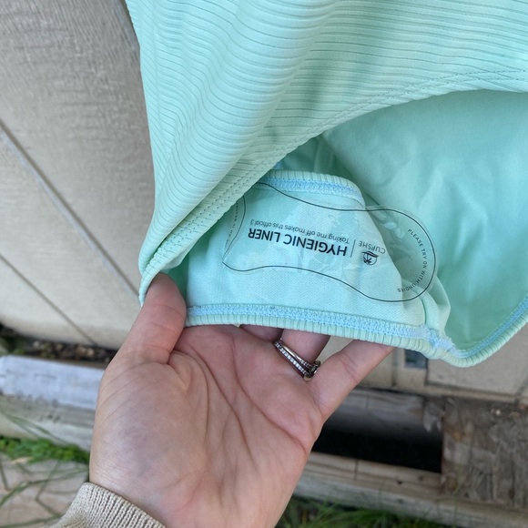 Cupshe Halter One Piece Ribbed Bathing Suit Mint Green Size Large NWT - Picture 5 of 6